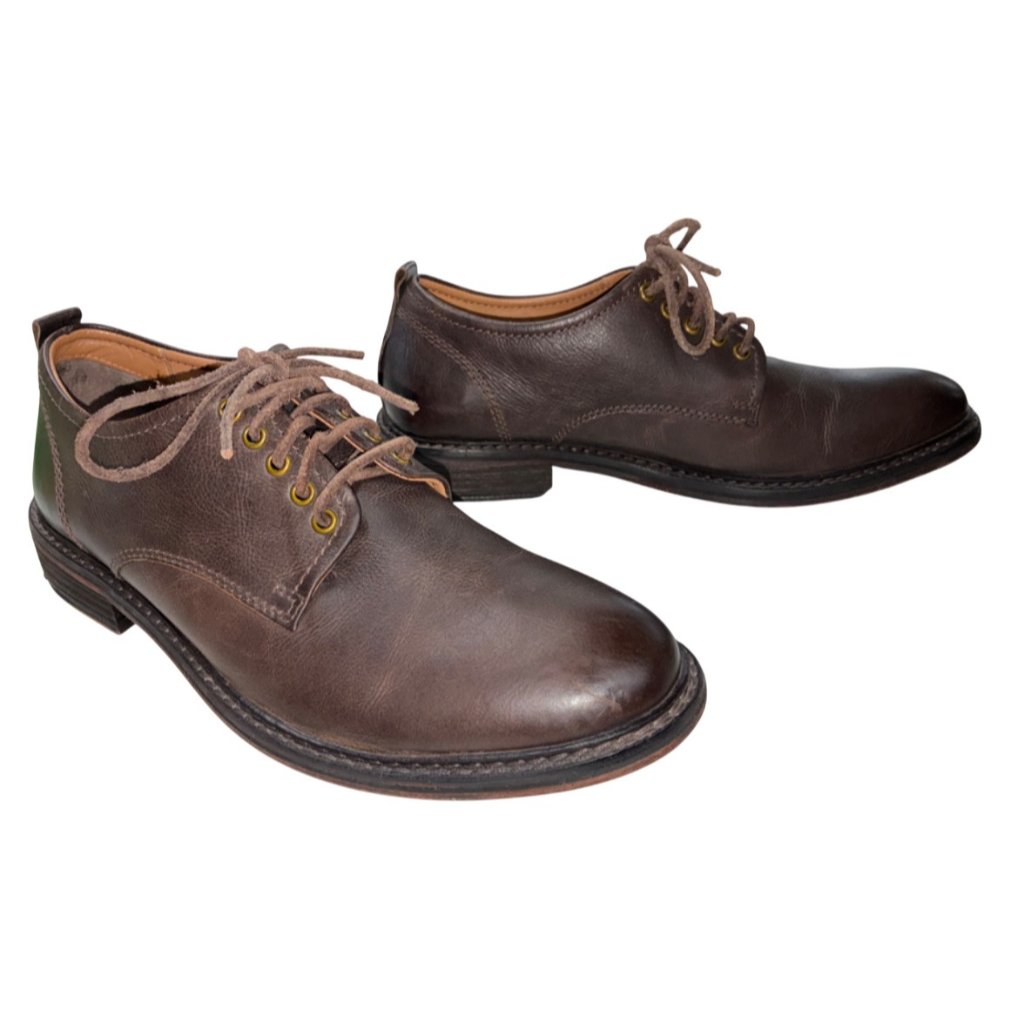 Lucky Brand Dress Shoes 11520308 Chocolate Brown Leather Oxfords Sz 85 N